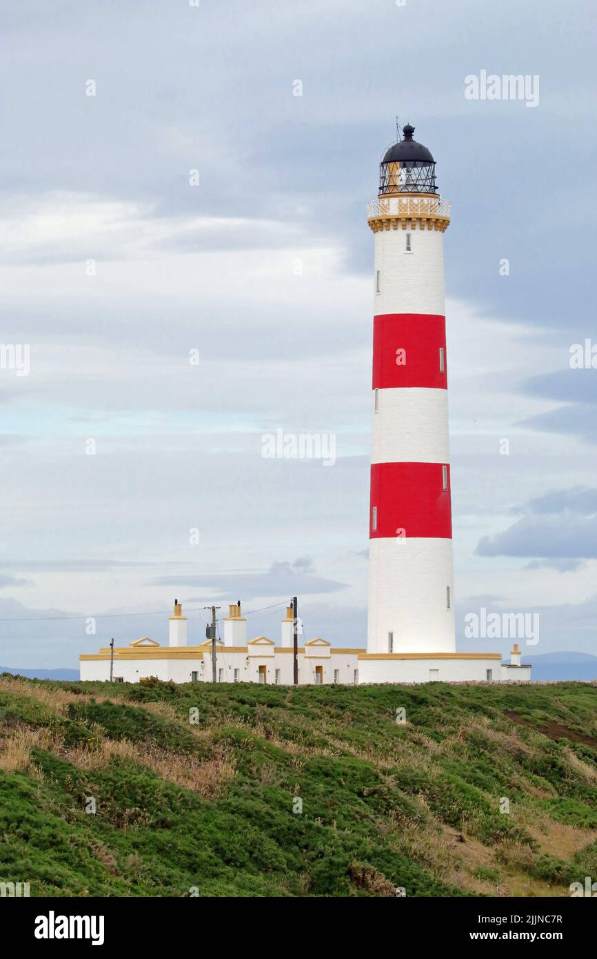 Phare de Tarbat Ness, Écosse Banque D'Images