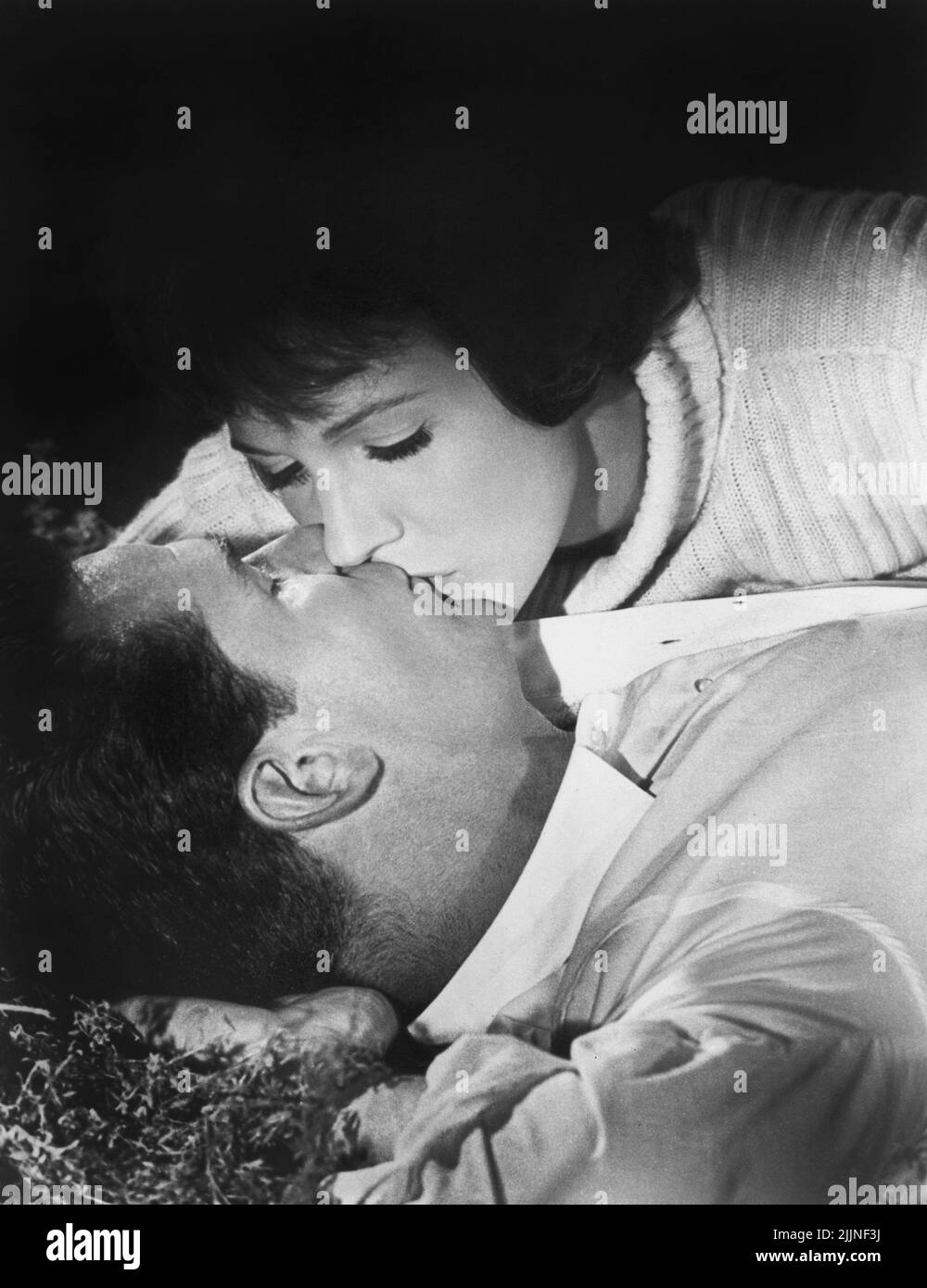 Julie Andrews, James Garner, sur le tournage du film, « l'américanisation d'Emily », MGM, 1964 Banque D'Images