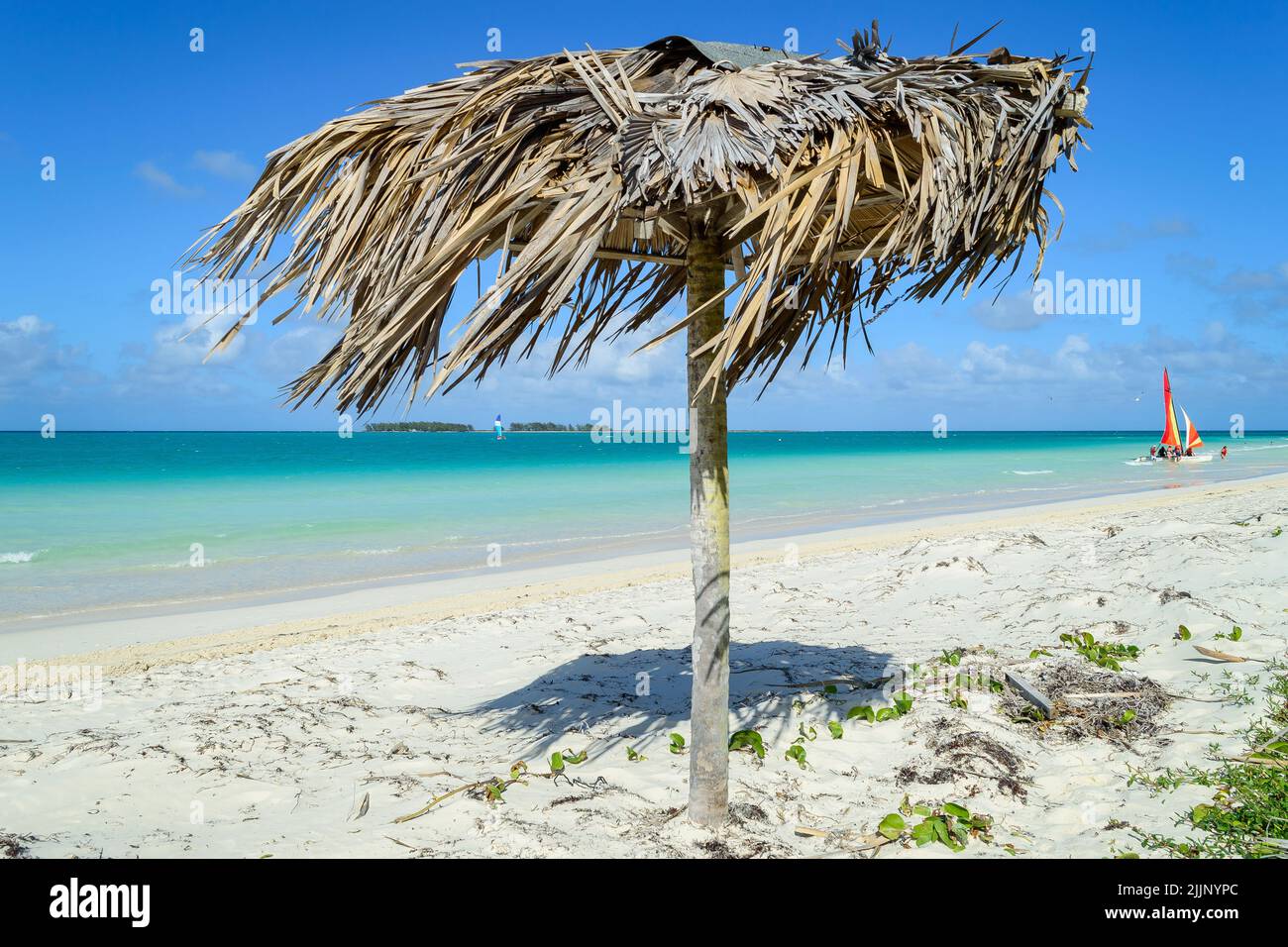 playa pilar , parasol à Cuba Banque D'Images