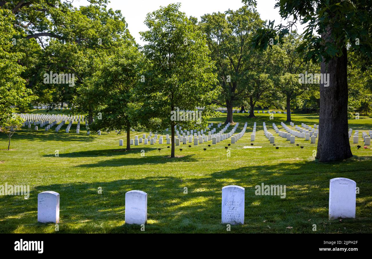 CIMETIÈRE NATIONAL D'ARLINGTON VIRGINIA USA Banque D'Images