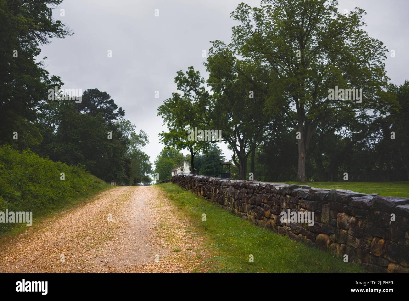 SUNKEN ROAD HAUTEURS DE MARYE FREDERICKSBURG VIRGINIA USA Banque D'Images