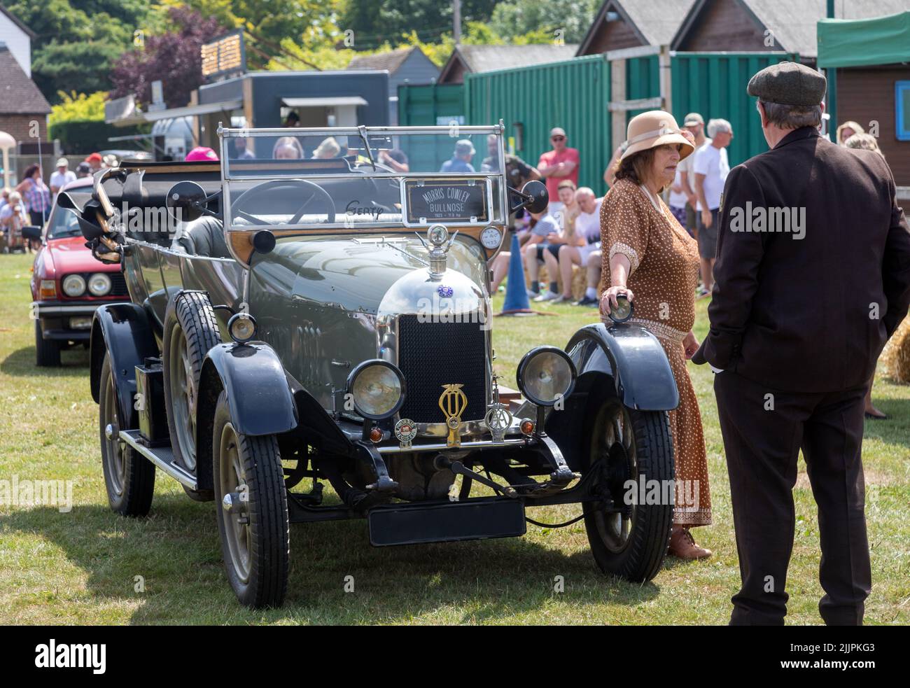 Un Morris Bullnose 1923 au salon de l'auto classique Appledore de Kent Banque D'Images