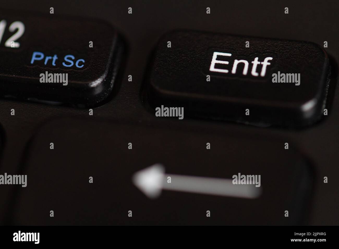 Un bouton de suppression sur un clavier allemand Banque D'Images