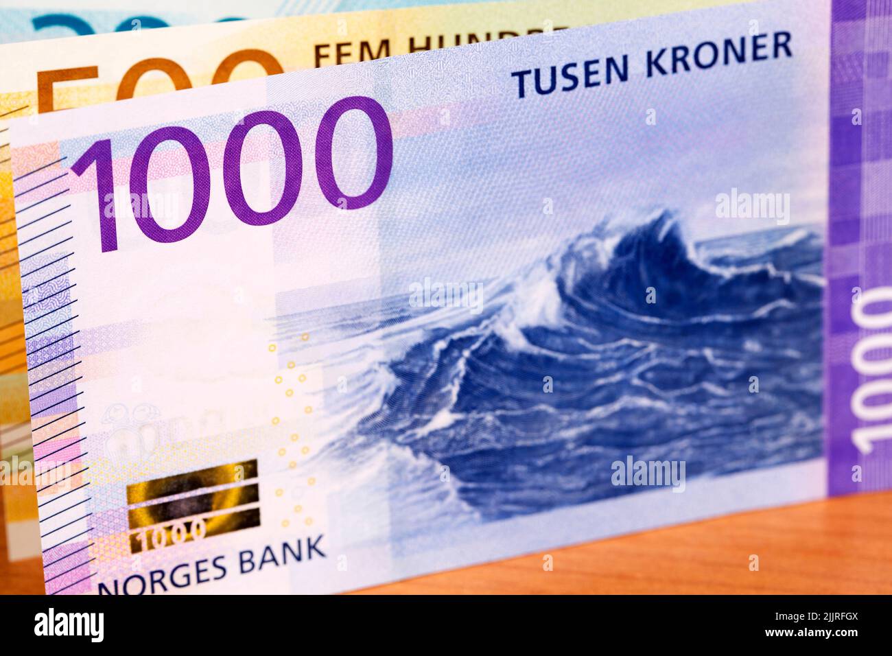 Norwegian Money - Crown a business background Banque D'Images