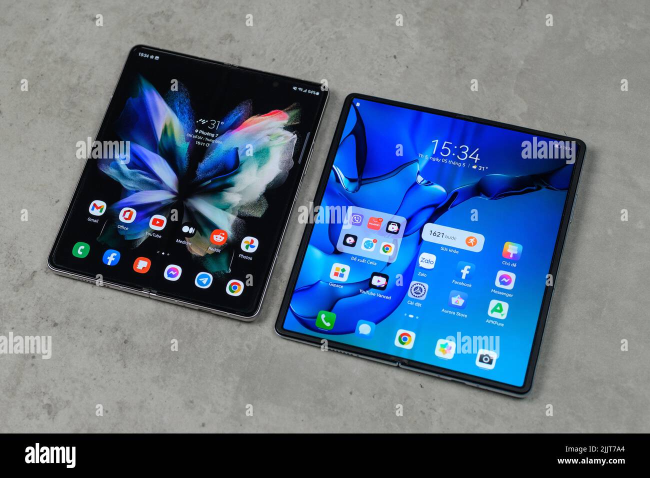 Samsung Ecosystem au Mobile World Congress Barcelone 2022, Espagne - 03 mars 2022 Banque D'Images