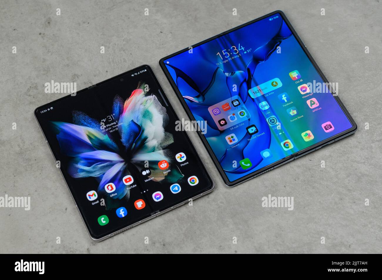 Samsung Ecosystem au Mobile World Congress Barcelone 2022, Espagne - 03 mars 2022 Banque D'Images