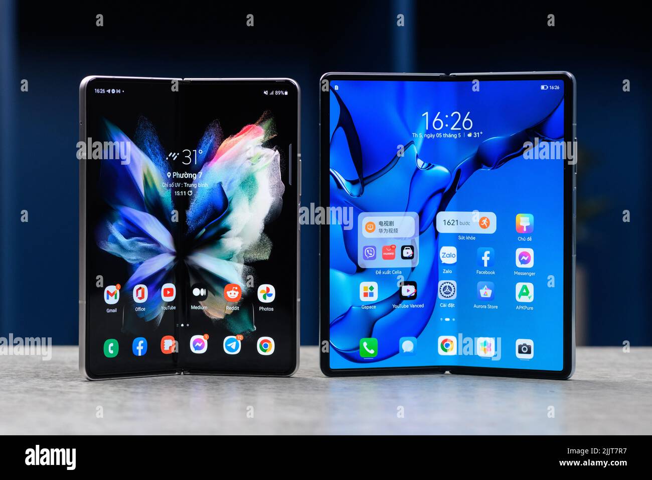 Samsung Ecosystem au Mobile World Congress Barcelone 2022, Espagne - 03 mars 2022 Banque D'Images