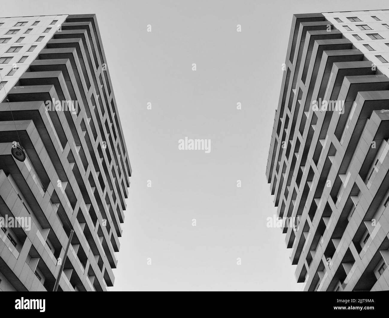 Vue extérieure des bâtiments symétriques de Stockholm, en Suède Banque D'Images