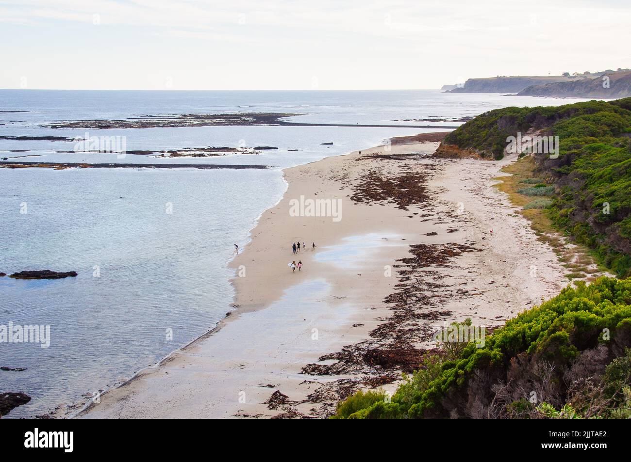 La côte sauvage mais magnifique du sanctuaire marin de Mushroom Reef - Flinders, Victoria, Australie Banque D'Images