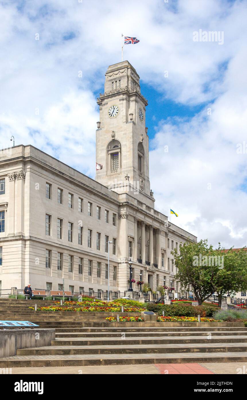 Barnsley Town Hall, Church Street, Barnsley, South Yorkshire, Angleterre, Royaume-Uni Banque D'Images