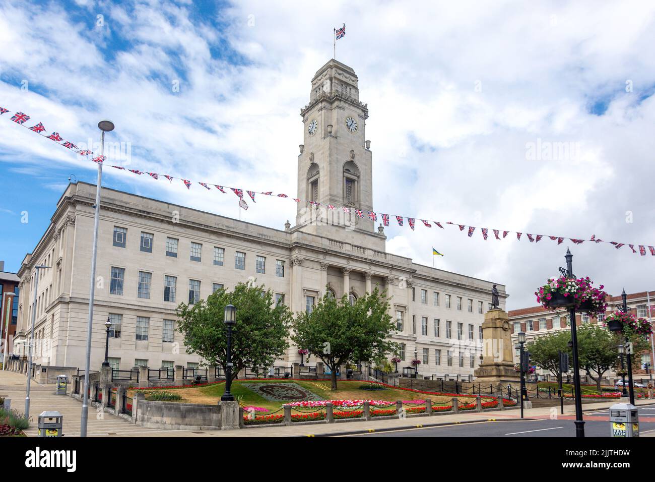Barnsley Town Hall, Church Street, Barnsley, South Yorkshire, Angleterre, Royaume-Uni Banque D'Images