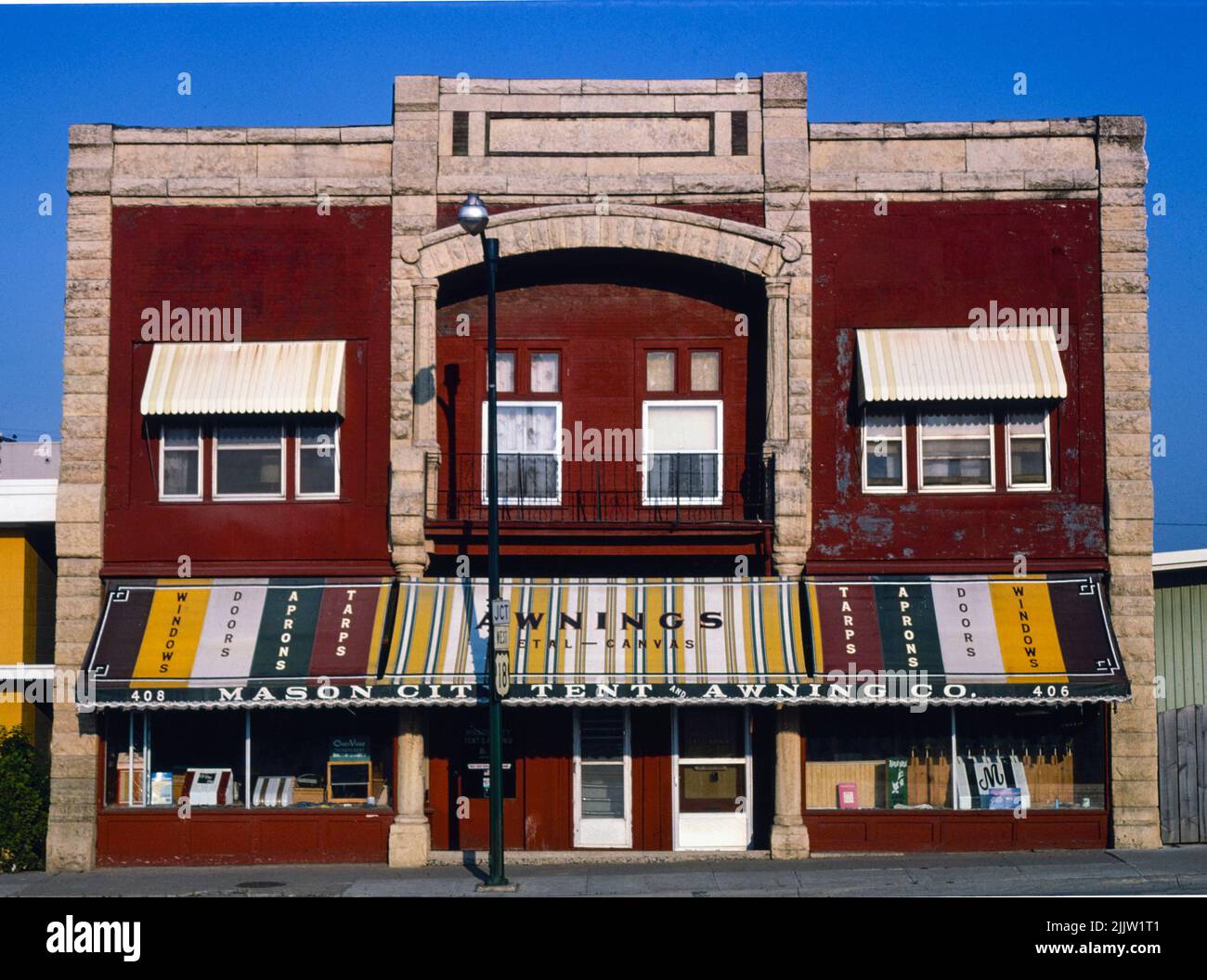 John Margolies - Mason City Tent and Wing Co., Mason City, Iowa - 1980 Banque D'Images