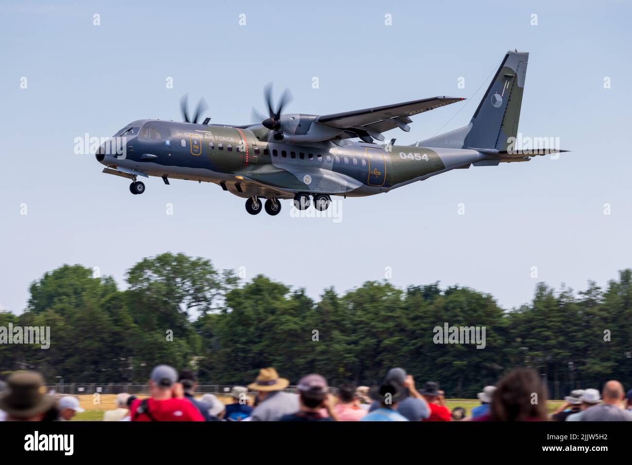 La CASA C-295 de l'armée de l'air tchèque à RAF Fairford le 14th juillet 2022 Banque D'Images