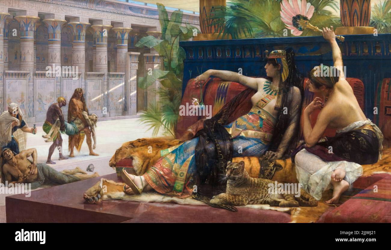 Cleopatra, peinture à l'huile sur toile par Alexandre Cabanel, 1887 Banque D'Images