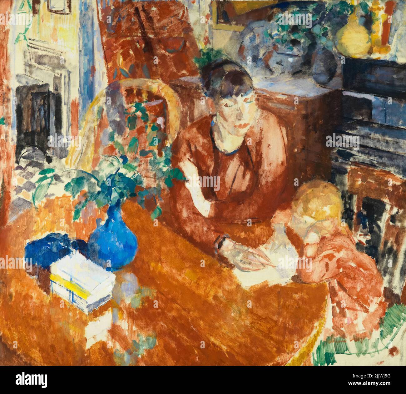 Rik Wouters, éducation, peinture à l'huile sur toile, 1912 Banque D'Images