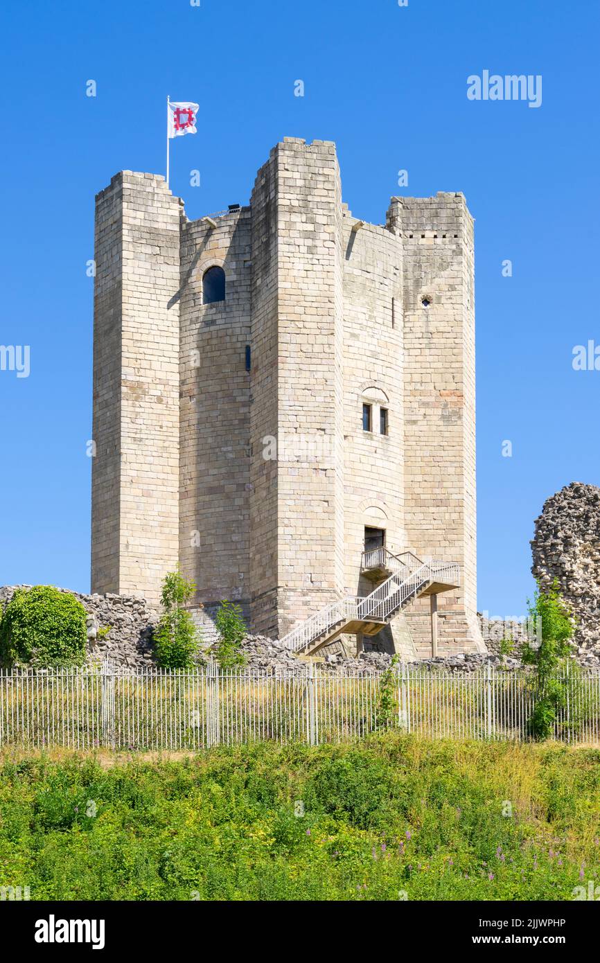 Château de Conisbrough ruines du château de Conisbrough Conisbrough près de Doncaster Yorkshire du Sud Angleterre GB Europe Banque D'Images