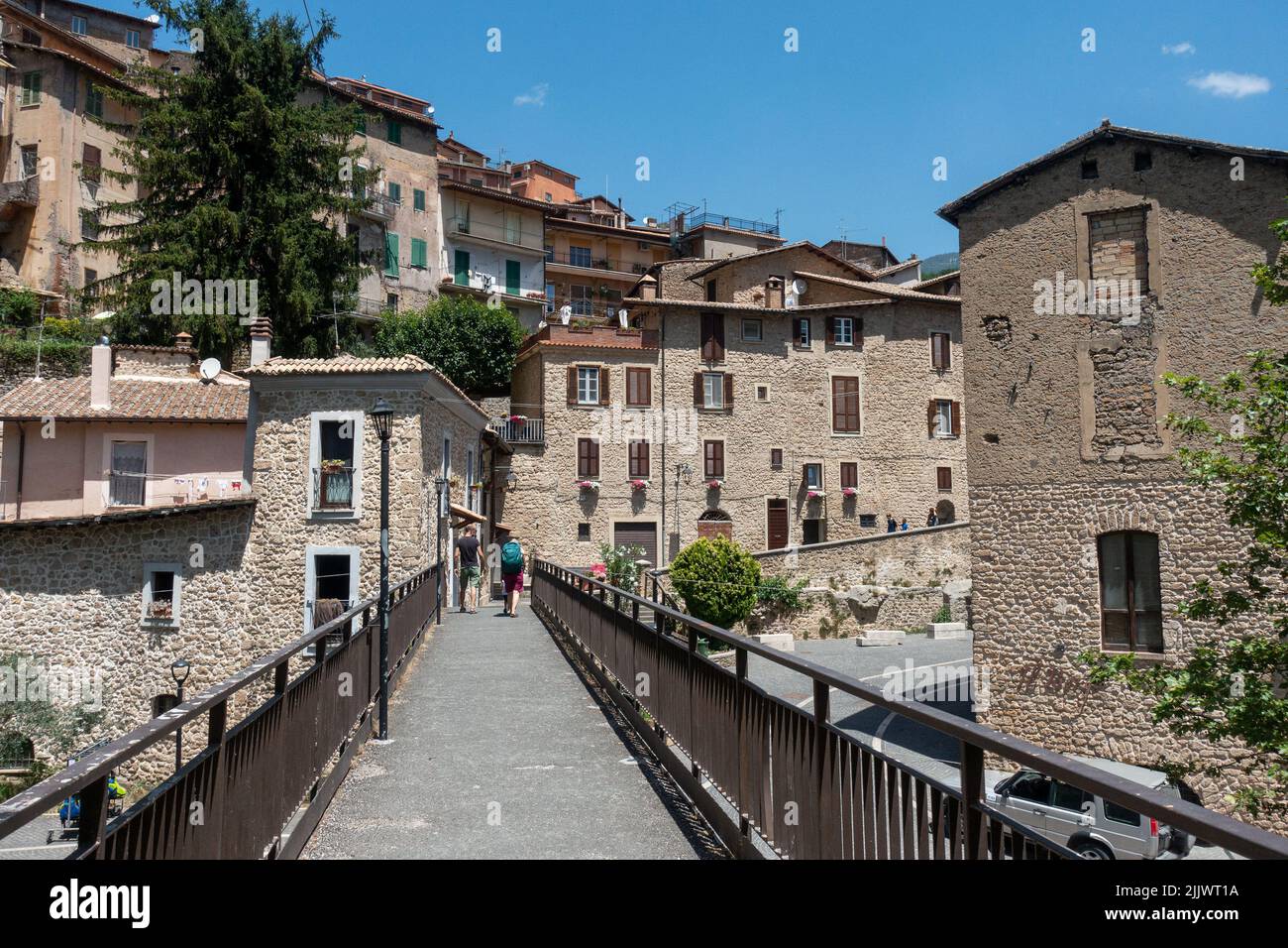Subiaco, une ancienne ville près de Rome, Italie Banque D'Images