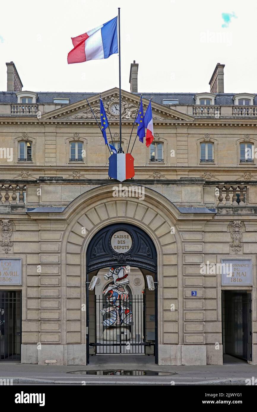 France, Paris, Caisse des dépôts et Consignations (Fonds de dépôts et