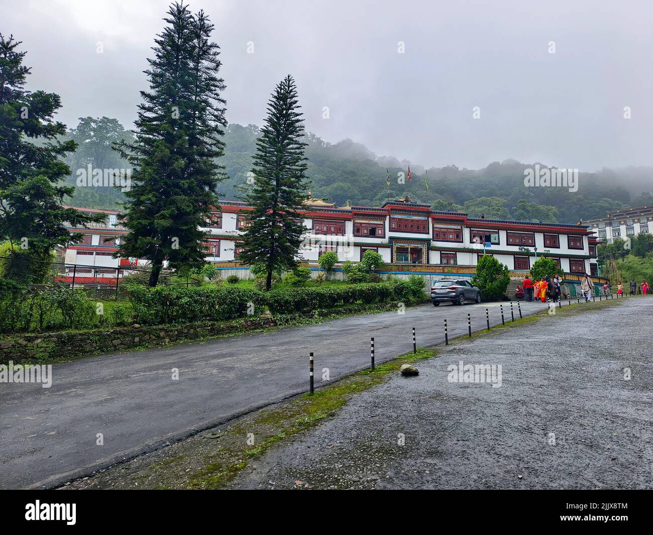 17 juin 2022, Gangtok, Sikkim, Ranka (Lingdum ou Pal Zurmang Kagyud), Temple d'Or, Monastère à Gangtok. Banque D'Images