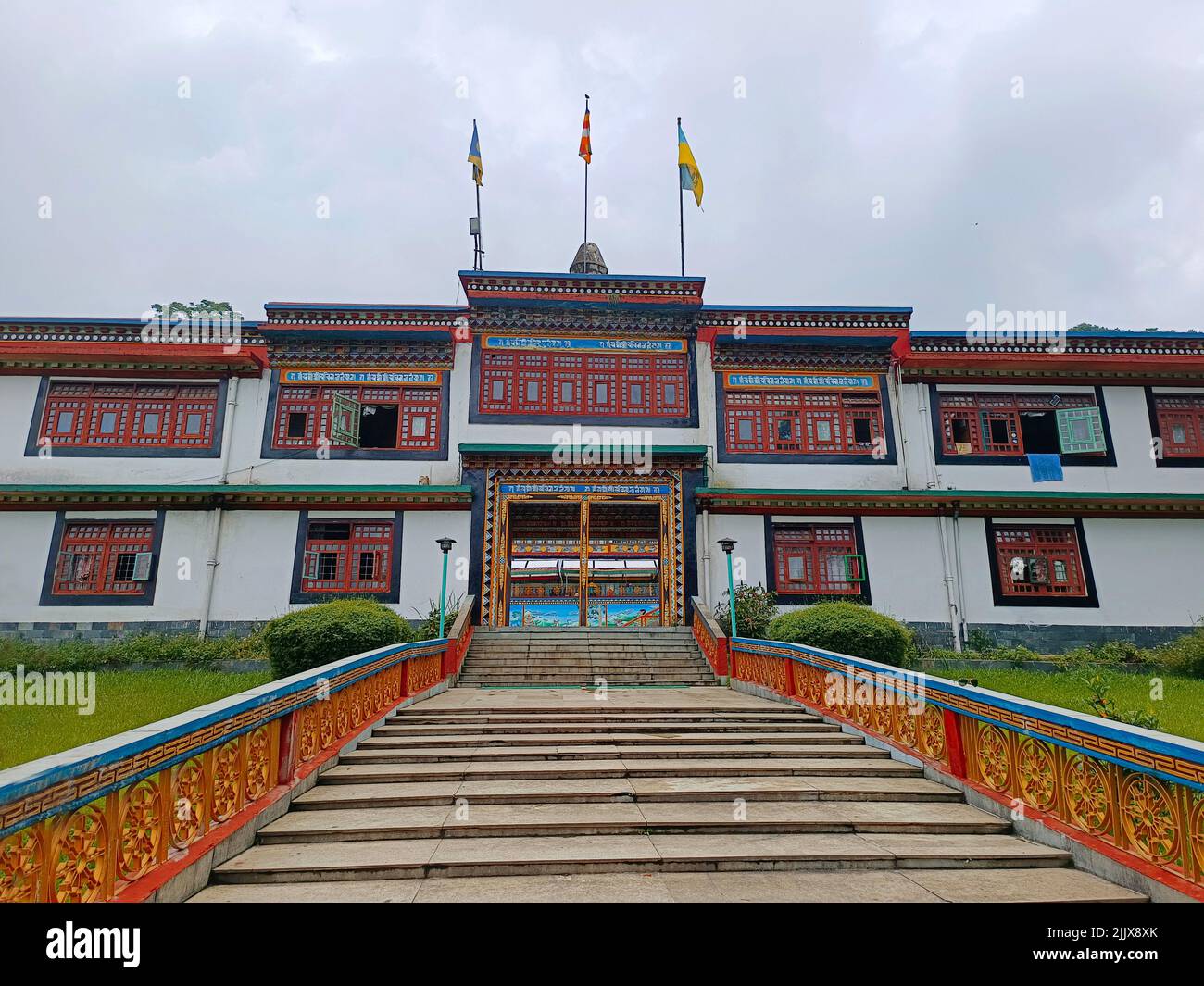 17 juin 2022, Gangtok, Sikkim, Ranka (Lingdum ou Pal Zurmang Kagyud), Temple d'Or, Monastère à Gangtok. Banque D'Images