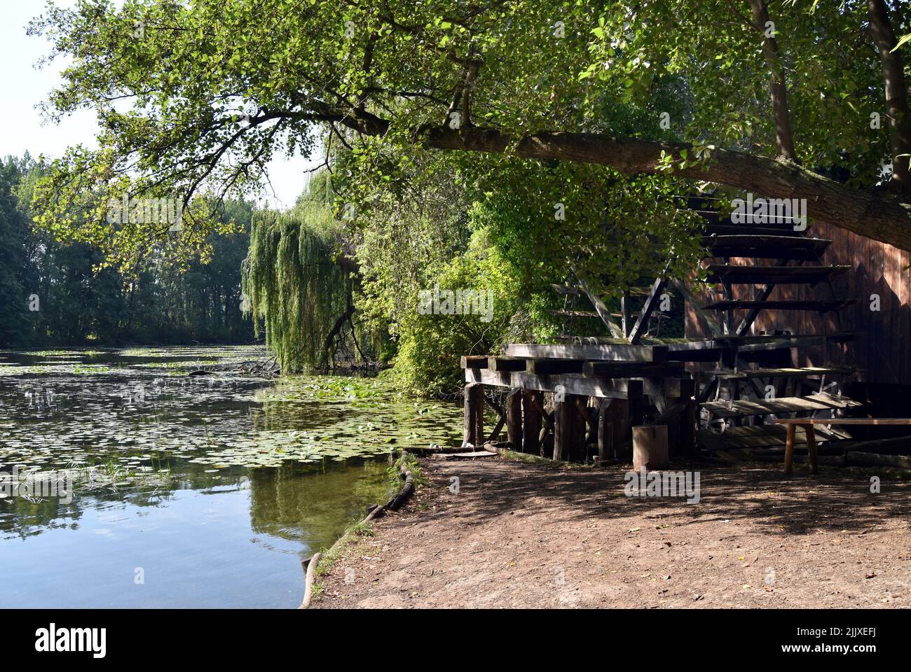 Moulin à eau sur la rivière Klátovská Rameno Banque D'Images