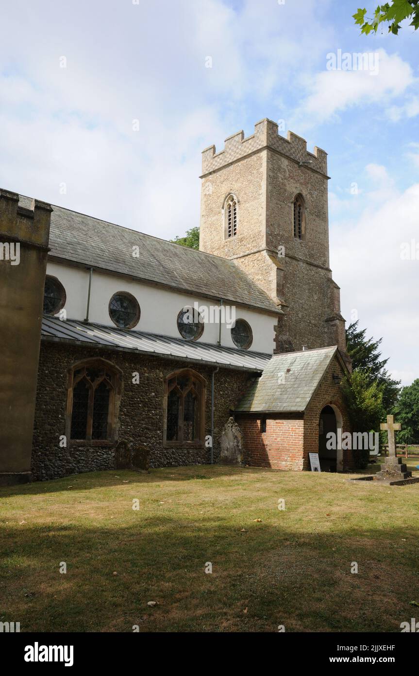 Église Saint-Pierre, Little Thurlow, Suffolk Banque D'Images