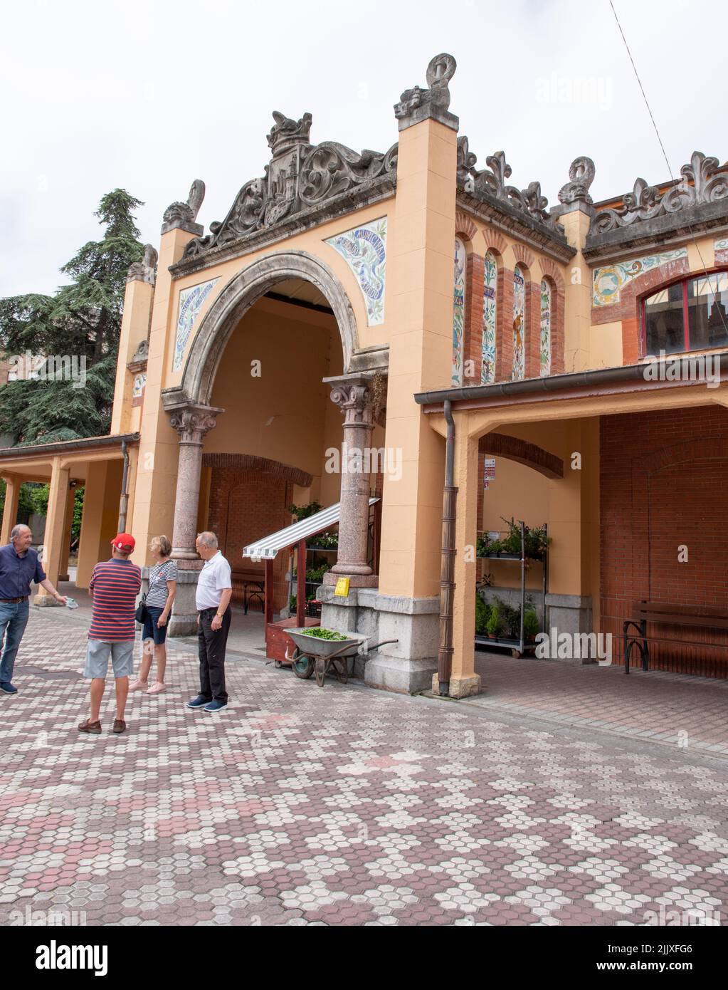 Le marché municipal de Laredo Banque D'Images