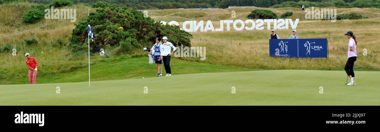 Golf écossais pour femmes ouvert Dundonald Banque D'Images