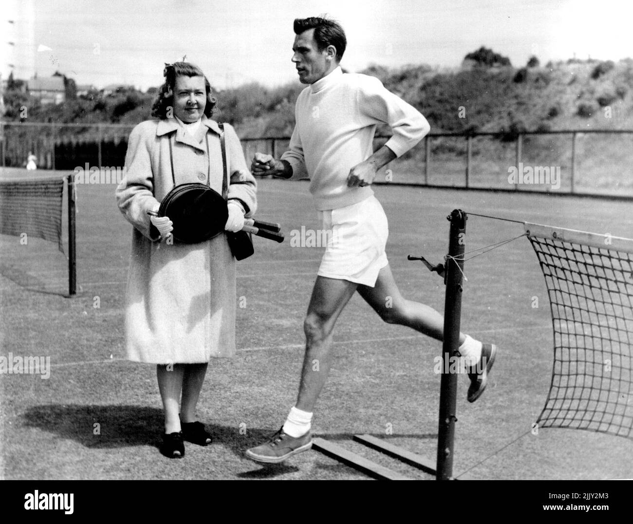 Frankie Parker. 23 décembre 1946. Banque D'Images