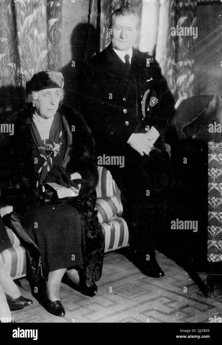 Helena Victoria Princesse. 01 janvier 1934. (Photo de Keystone). Banque D'Images