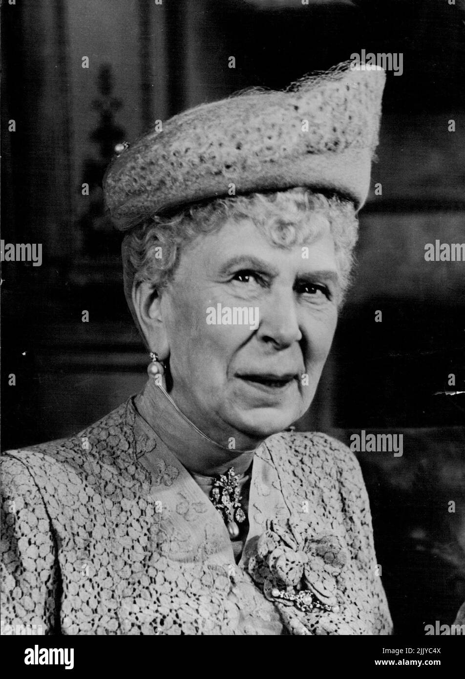 Queen Mary - Portraits - Royalty. 22 janvier 1951. (Photo par Camera Press). Banque D'Images