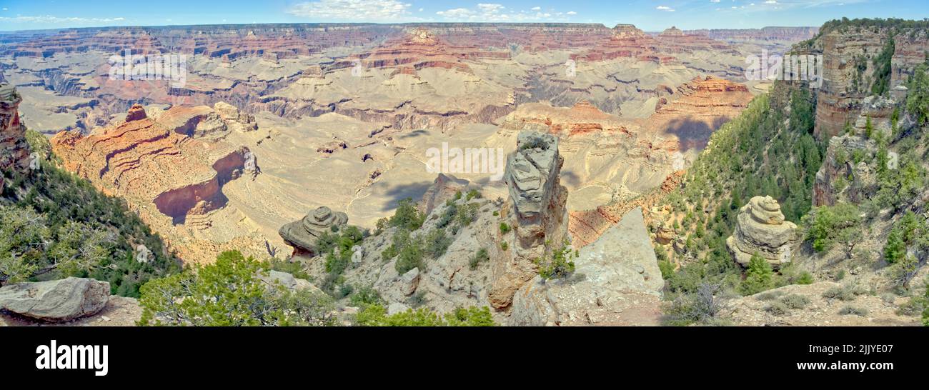 Grand Canyon vue depuis l'est de Yaki point Arizona. Banque D'Images