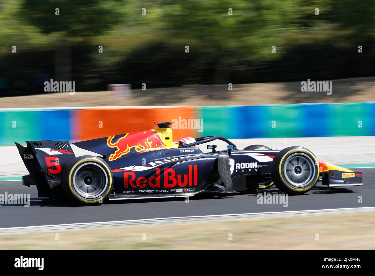 Magyorod, Hongrie. 29th juillet 2022. Magyorod, Hongrie. 29 juillet 2022. Grand Prix de Hongrie F2 à Hungaroring, Hongrie. Photo: #5 Liam Lawson (AUS) de Carlin lors de la première séance de pratique crédit: Piotr Zajac/Alamy Live News Banque D'Images