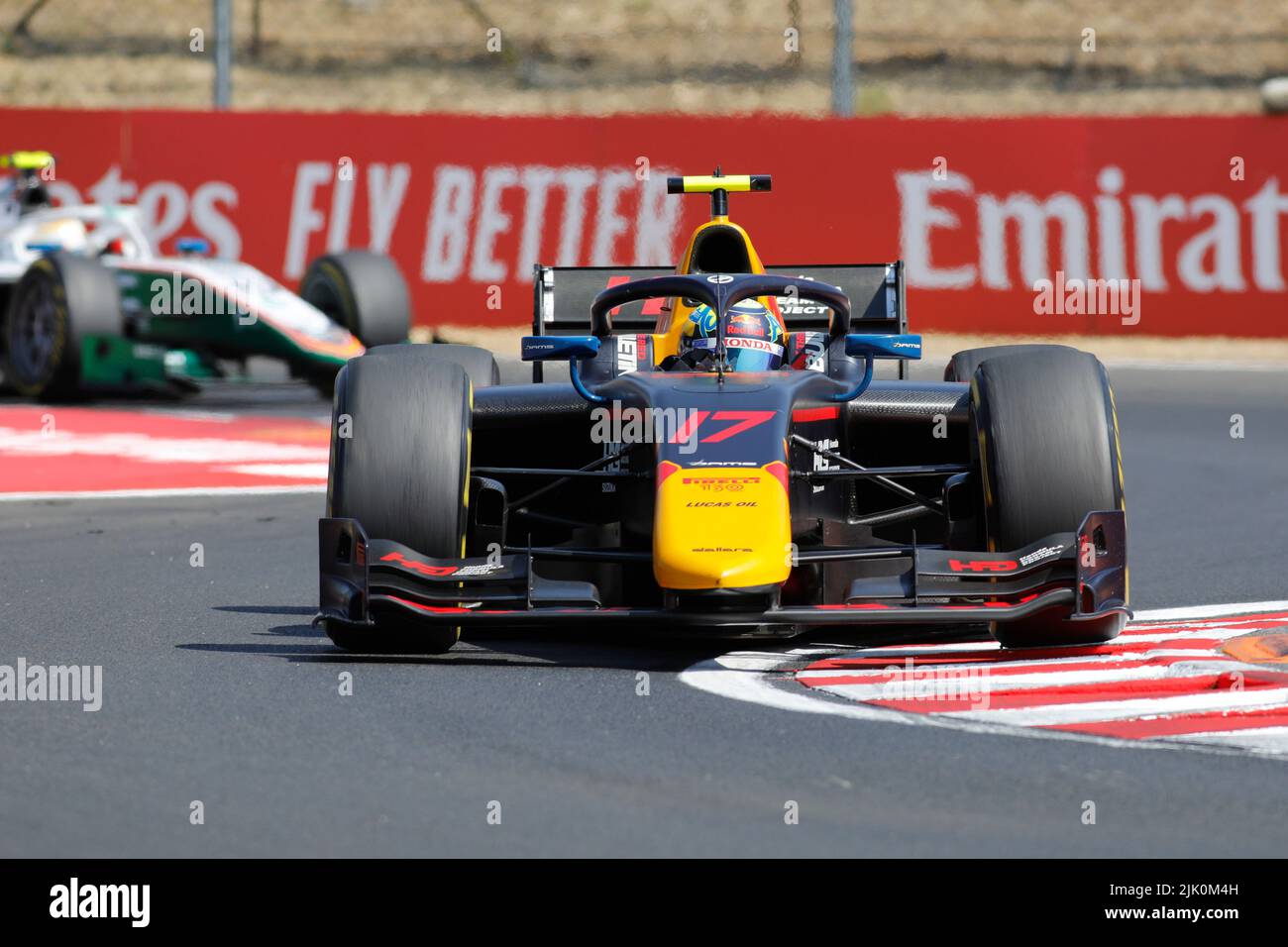 Magyorod, Hongrie. 29th juillet 2022. Magyorod, Hongrie. 29 juillet 2022. Grand Prix de Hongrie F2 à Hungaroring, Hongrie. Photo: #17 Ayumu Iwasa (JPN) de BARRAGES lors de la première séance de pratique crédit: Piotr Zajac/Alay Live News Banque D'Images