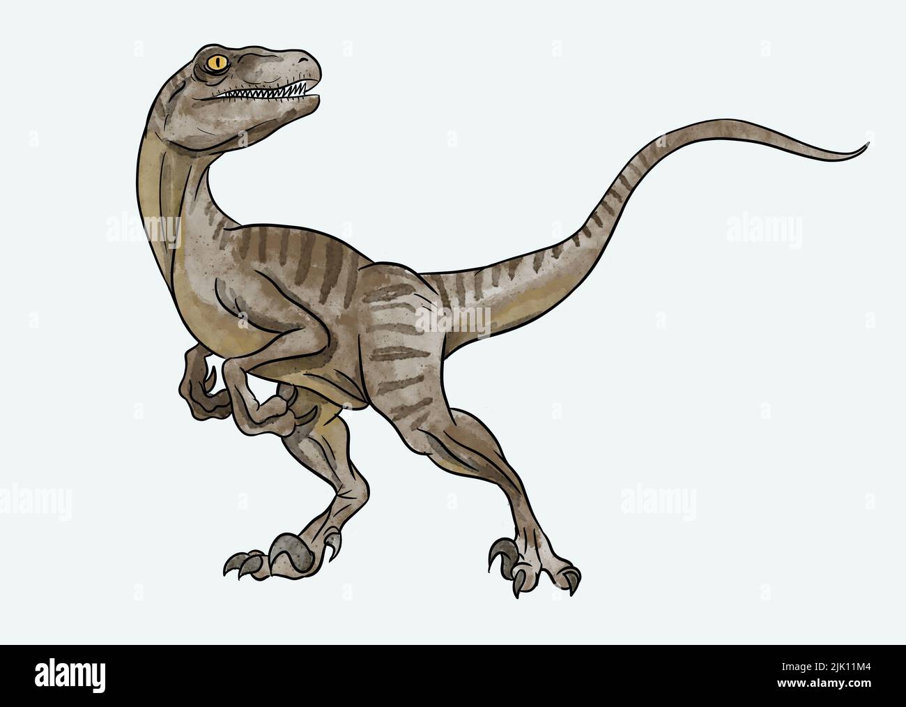 illustrations de dinosaures Banque D'Images