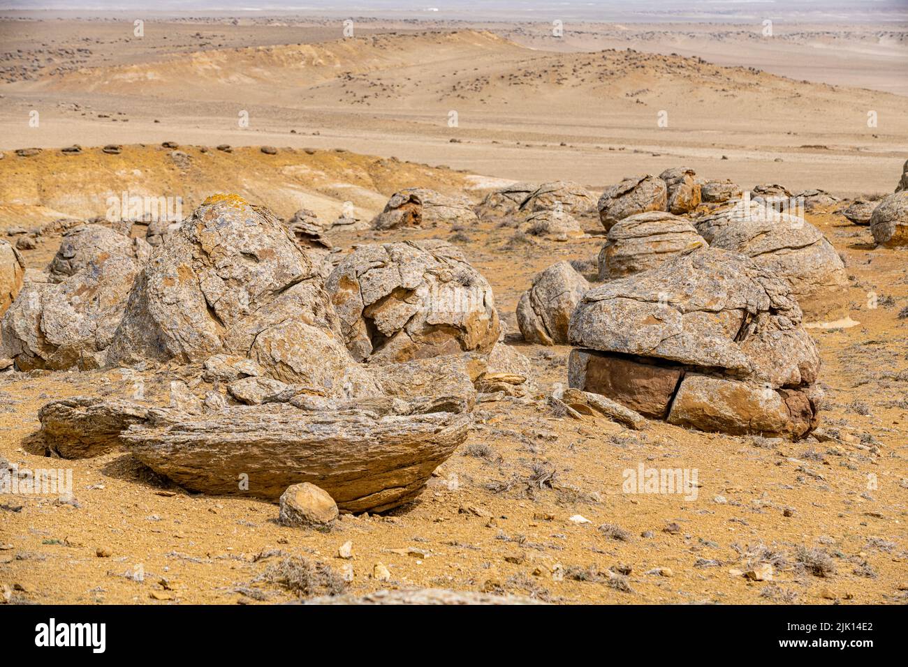 Torysh (la Vallée des balles), Shetpe, Mangystau, Kazakhstan, Asie centrale, Asie Banque D'Images