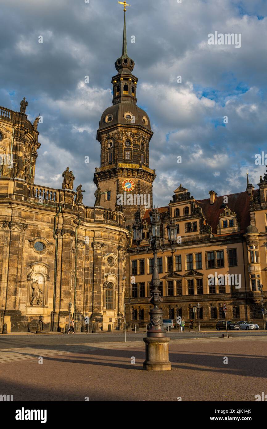 Le château de Dresde, Saxe, Allemagne, Europe Banque D'Images