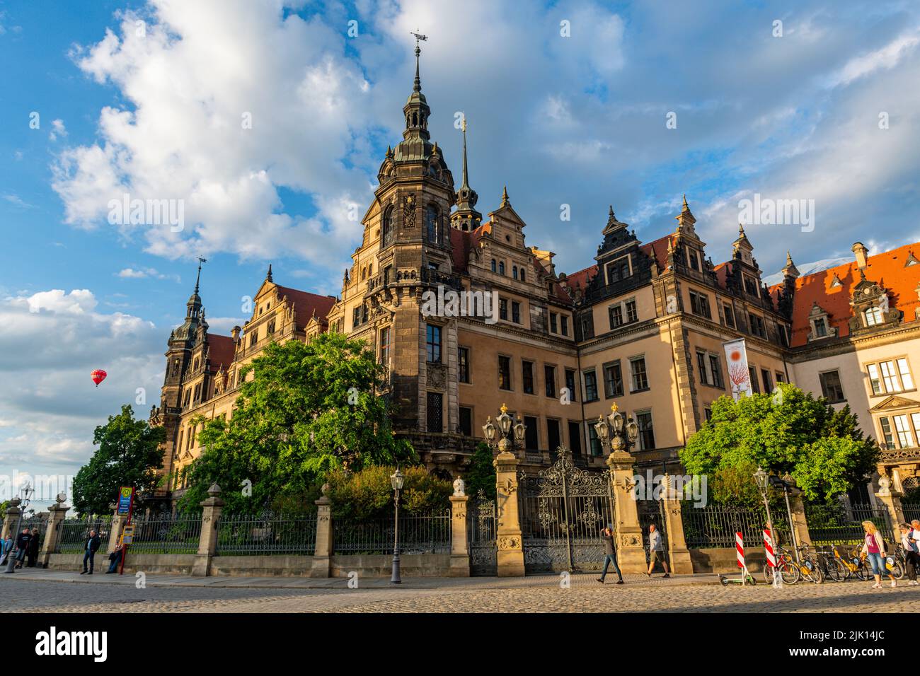 Le château de Dresde, Dresde, Saxe, Allemagne, Europe Banque D'Images