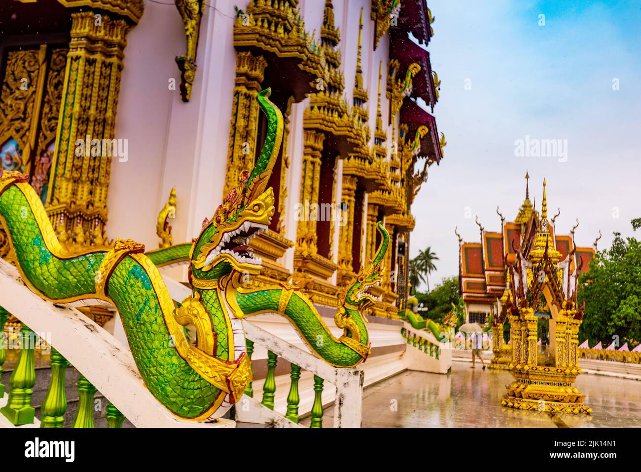 Temple Wat Plai Laem, Koh Samui, Thaïlande, Asie du Sud-est, Asie Banque D'Images Temple Wat Plai Laem, Koh Samui, Thaïlande, Asie du Sud-est, Asie Banque D'Images