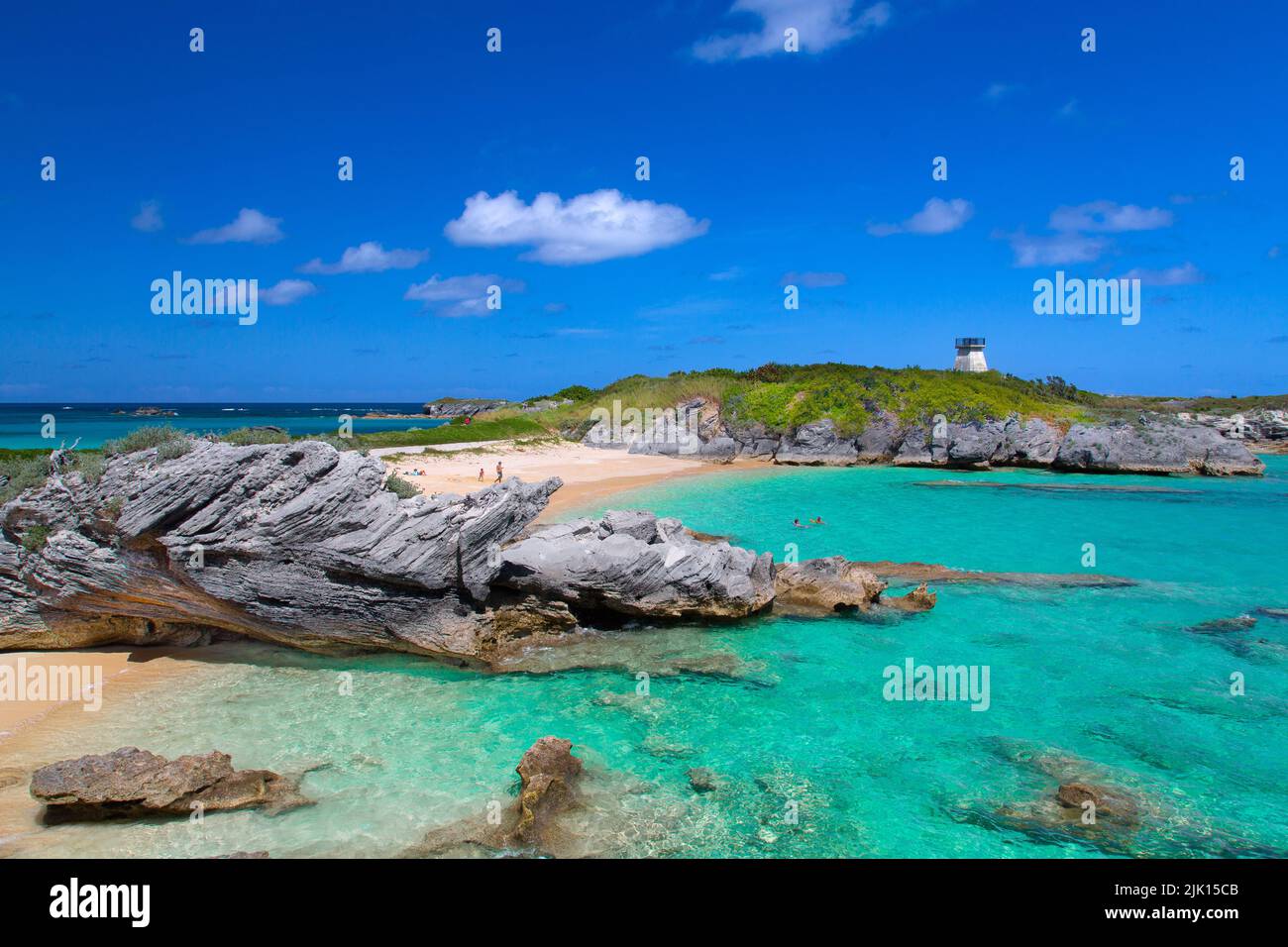Long Bay Beach, Cooper's Island, St. George's, Bermudes, Atlantique, Amérique centrale Banque D'Images