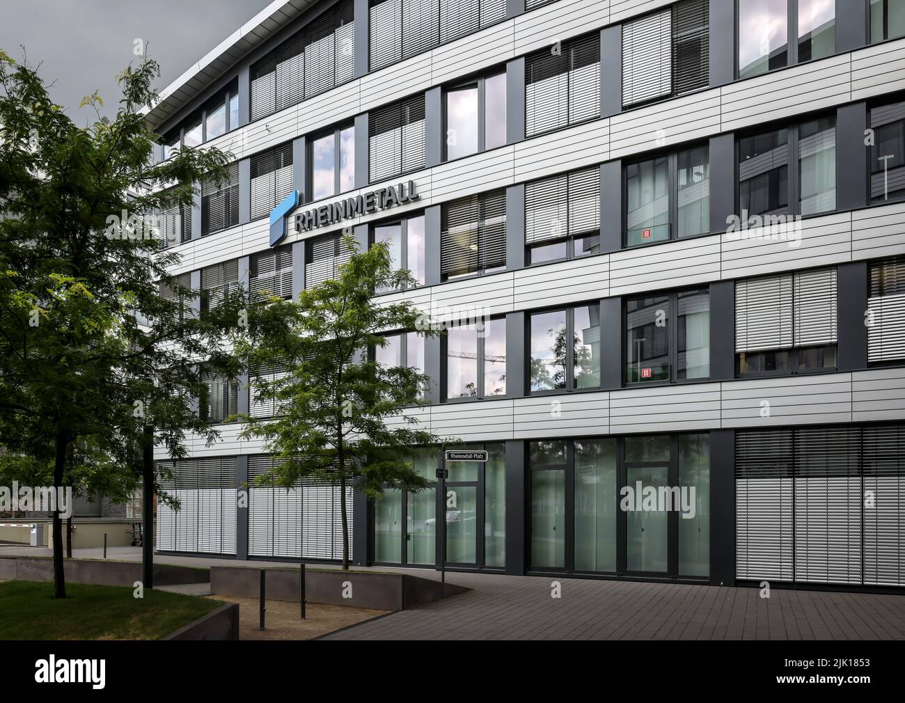 Düsseldorf, Rhénanie-du-Nord-Westphalie, Allemagne - RHEINMETALL, siège du groupe armement et fournisseur automobile basé à Düsseldorf. Banque D'Images