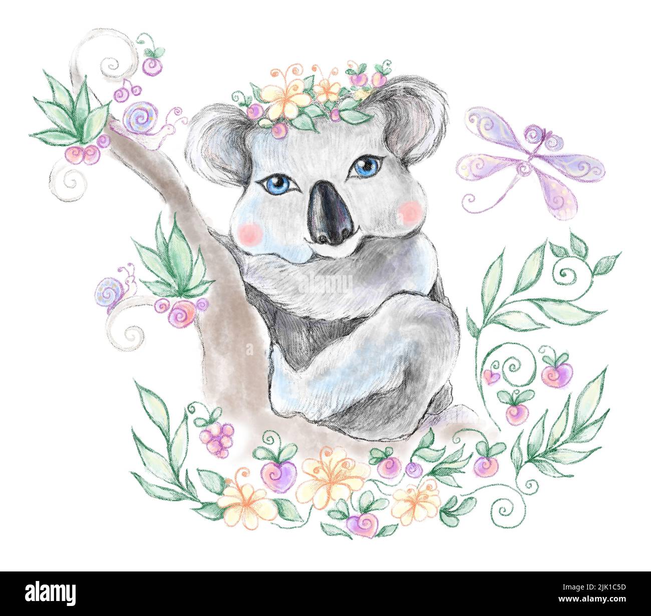 Coloriage Anniversaire De Koala Avec Des Ballons Dessin Koala à imprimer