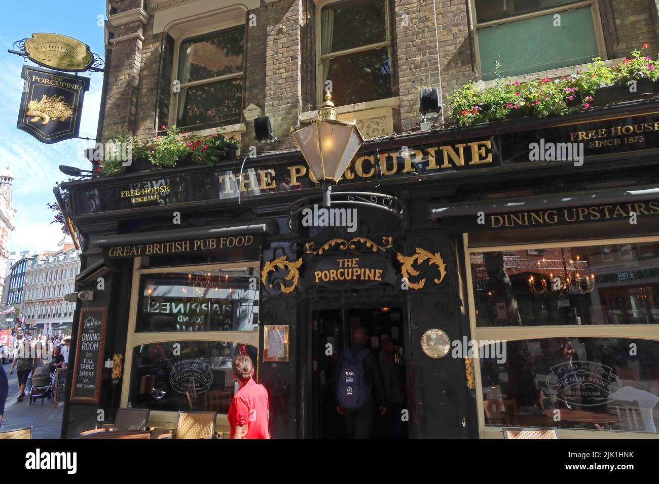 The Porcupine pub, 48 Charing Cross Road, Soho, Londres, Angleterre, Royaume-Uni, WC2H 0BS Banque D'Images