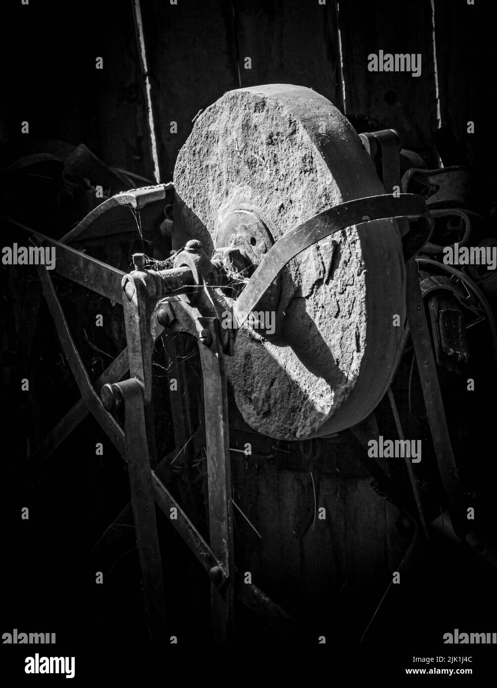 Ancienne roue d'affûtage Banque D'Images
