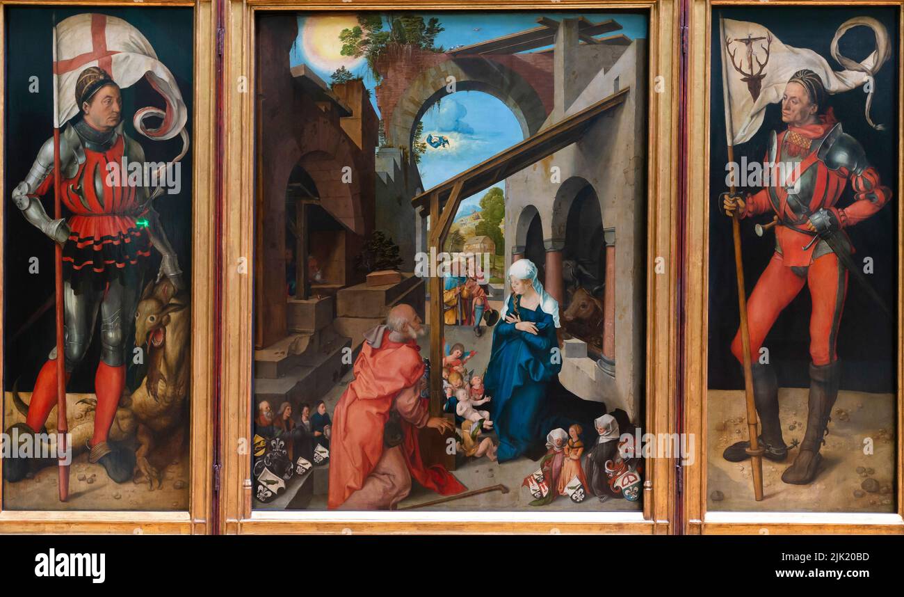 Retable Paumgartner, Albrecht Durer, vers 1498-1504, Alte Pinakothek, Munich, Allemagne, Europe Banque D'Images