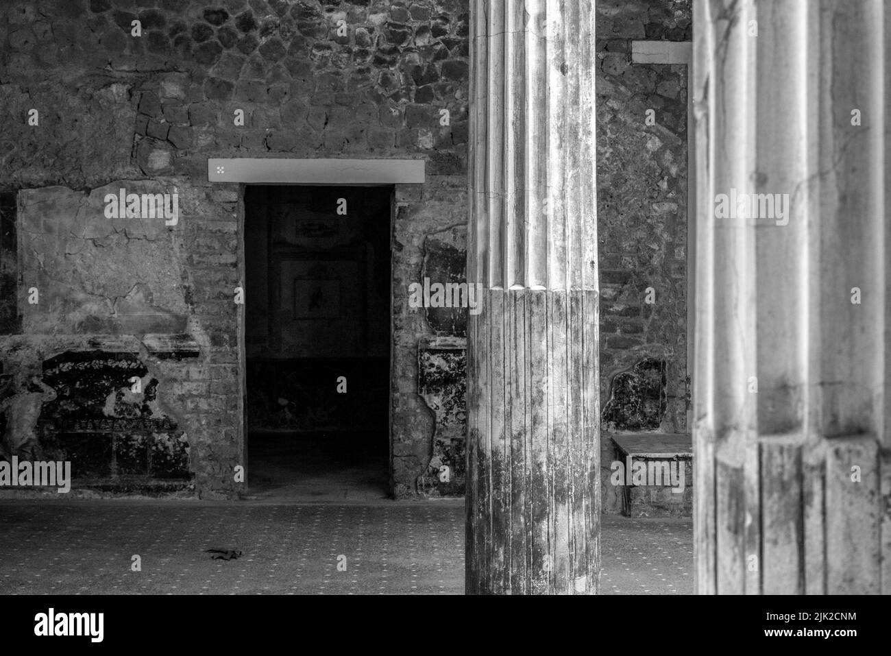 STABIA, ITALIE - 03 MAI 2022 - fouilles archéologiques de la villa S. Marco à Stabia, dans le sud de l'Italie Banque D'Images