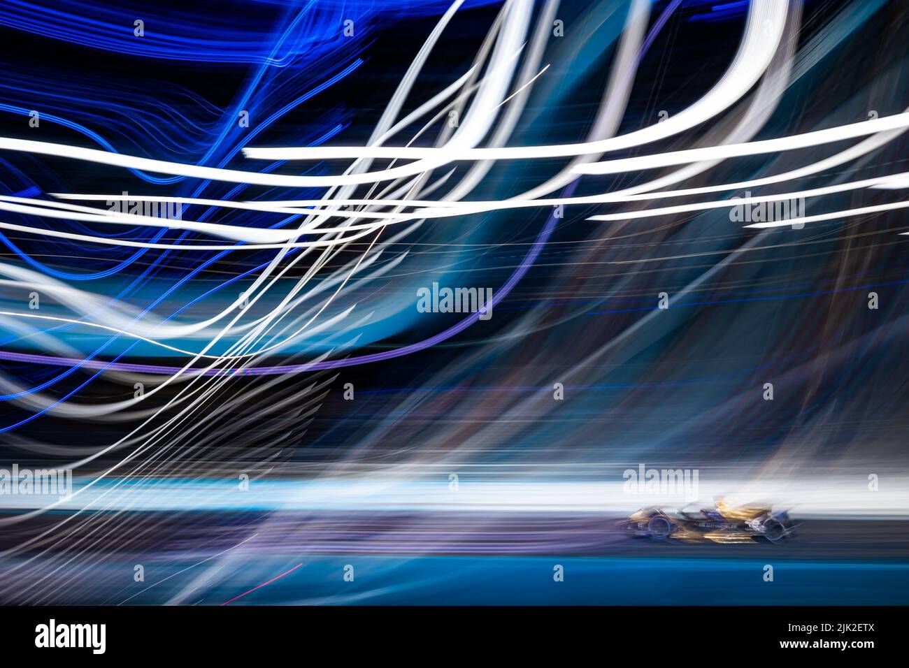 Londres, Royaume-Uni. 29th juillet 2022. 25 VERGNE Jean-Eric (fra), DS Techeetah, DS E-tense FE21, action pendant le ePrix de Londres 2022, 9th rencontre du Championnat du monde de Formule E de la FIA ABB 2021-22, sur l'Excel Londres de 30 juillet à 31, à Londres, Royaume-Uni - photo Germain Hazard/DPPI/LiveMedia. Crédit: Zuma Press/Alay Live News Banque D'Images