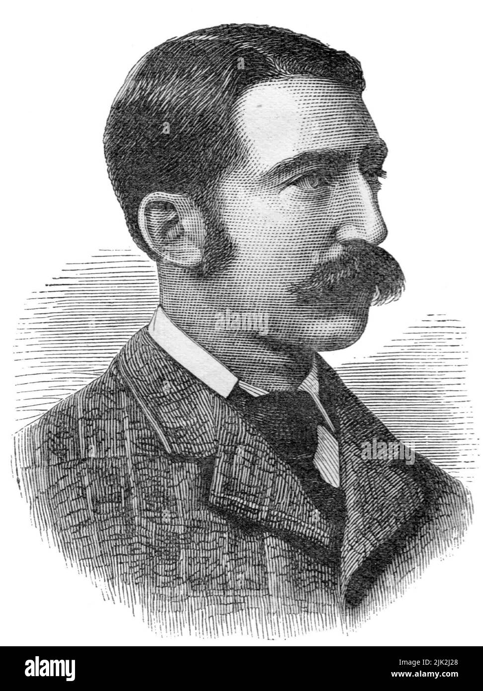 Le lieutenant John Rouse Merriott Chard (1847-1897) qui commandait des troupes stationnées à la dérive de Rorke pendant les guerres anglo-zoulou en janvier 1879, où il remporta un VC. Banque D'Images