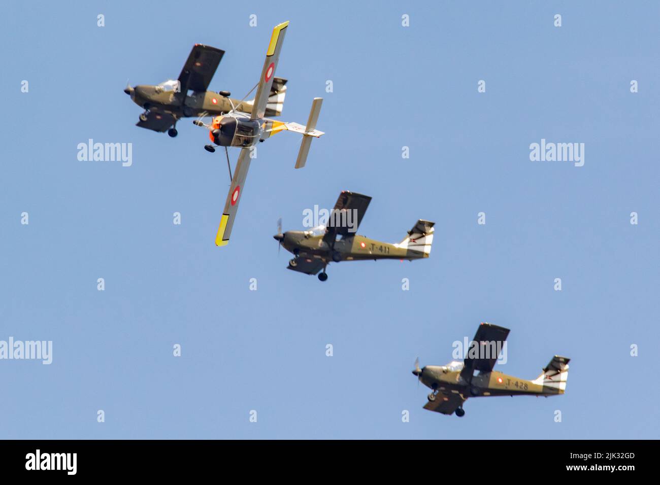 Royal Danish Air Force Baby Blue Display Team au RIAT 2022 Banque D'Images