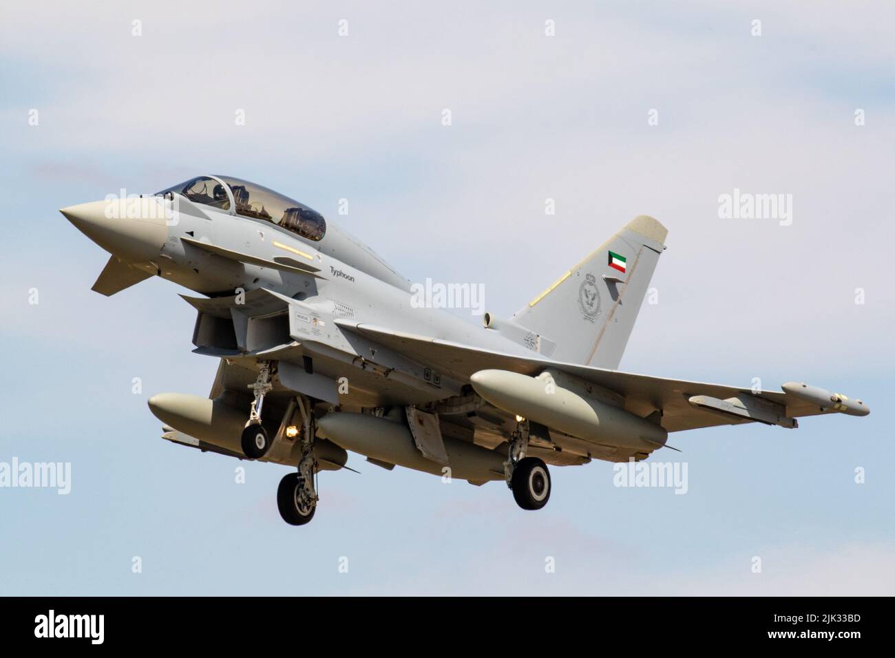 Typhon Eurofighter de la Force aérienne de Qatari. Banque D'Images